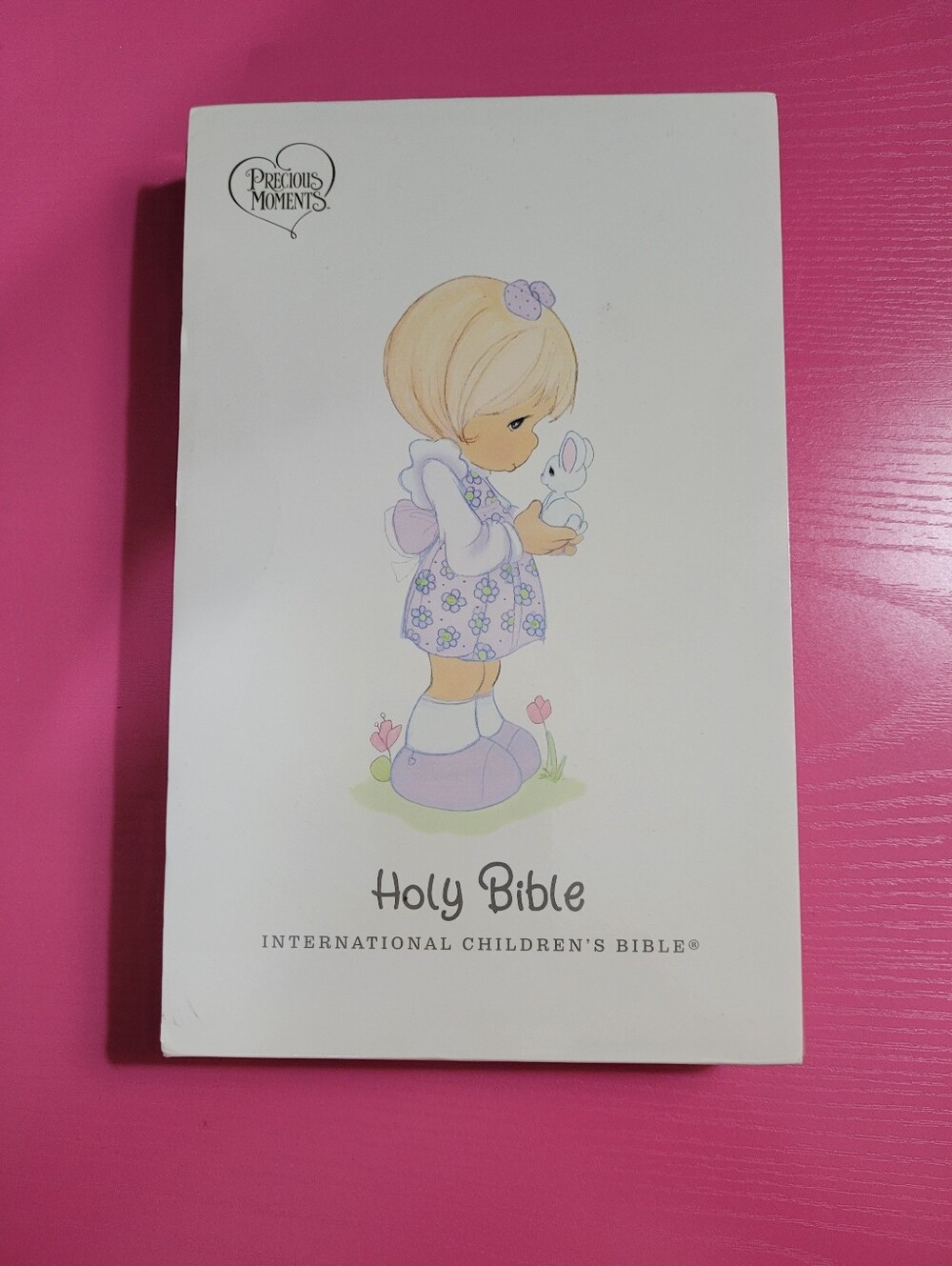 Precious Moments Pink International Children's Bible Personalized (1278)
